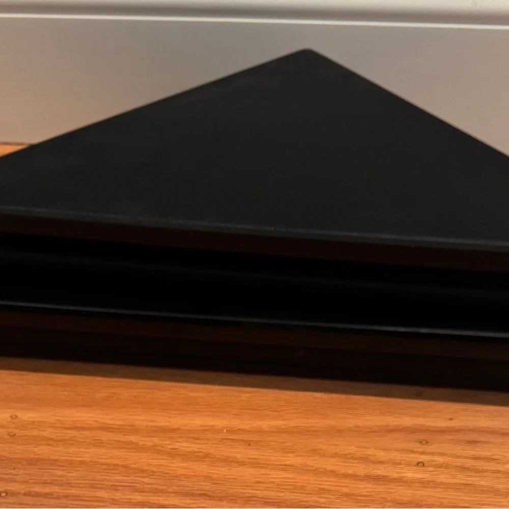 GUC Floating Corner Shelves | Black Laminate | Set of 2